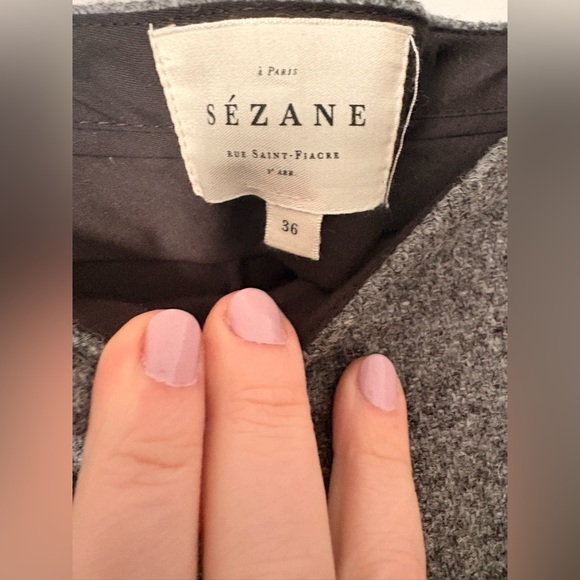 Sezane Martin Trousers Gris Chiné. - Size 36 - Picture 3 of 3